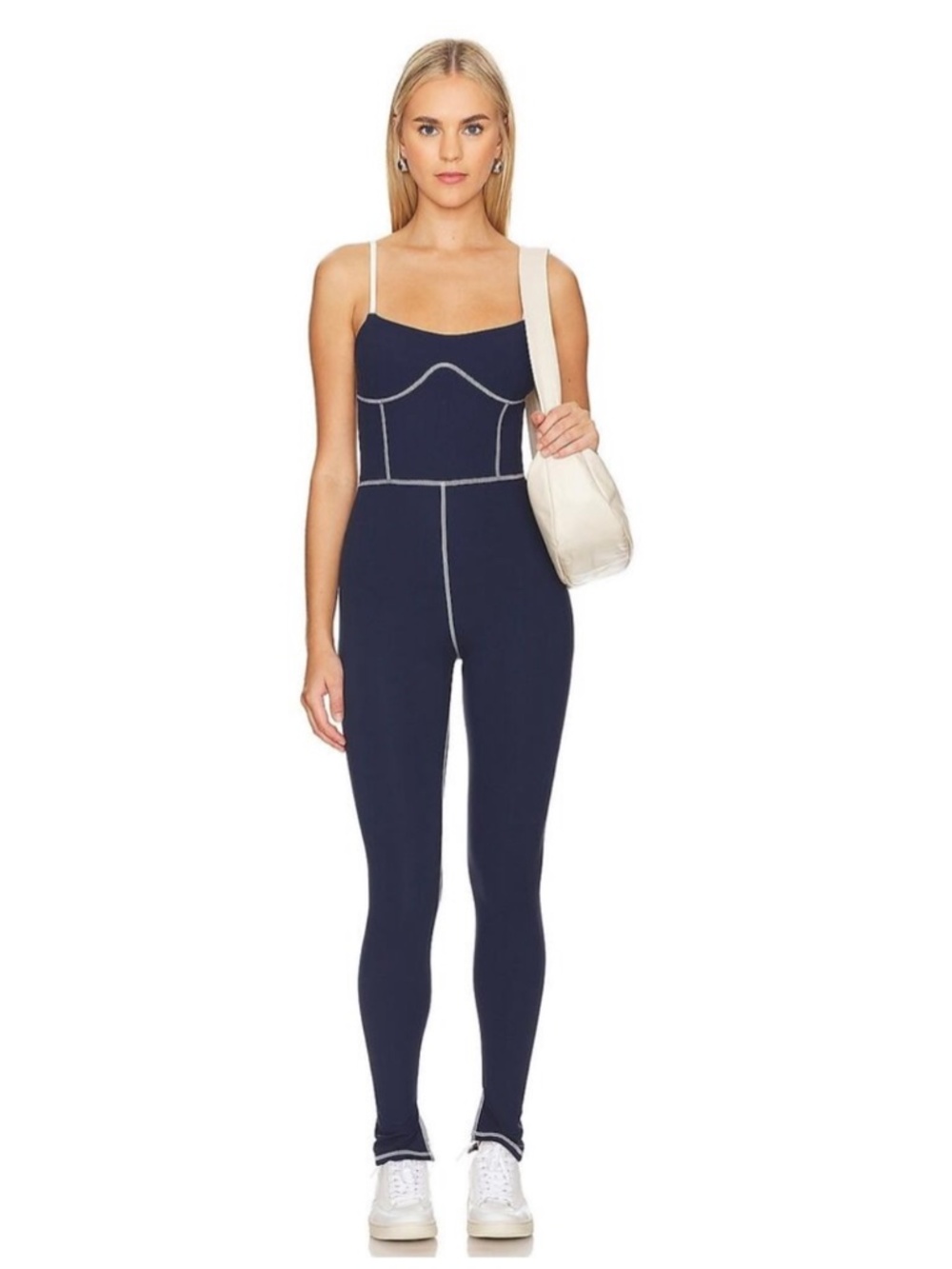 WeWoreWhat Contrast Stitch Corset Jumpsuit – Size XS - Picture 2 of 4